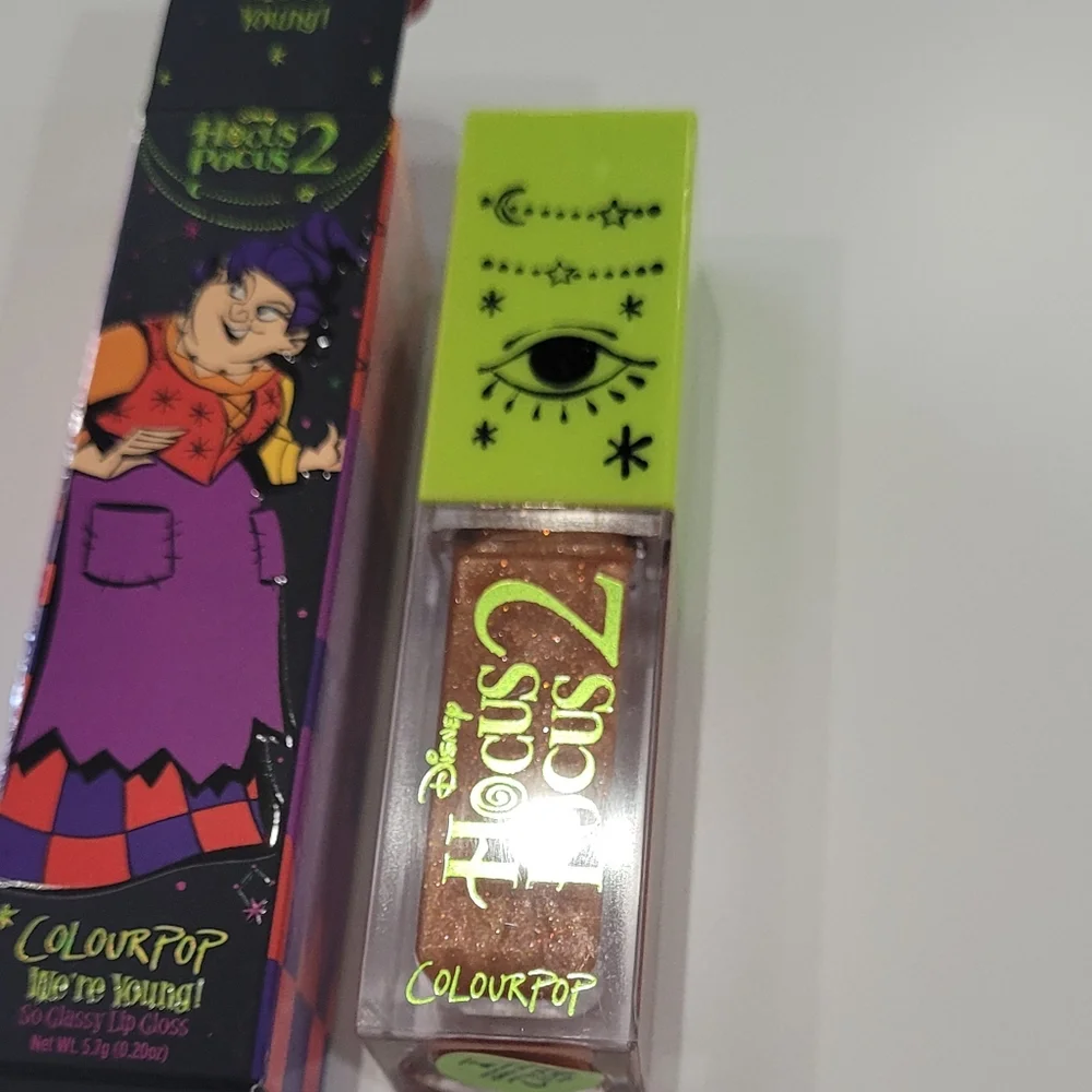Hocus Pocus 2 Glitter Lip Gloss We're Young Neutral Colourpop Shine Makeup